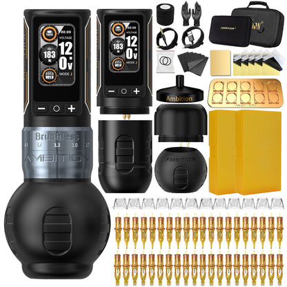 ambition-ninja-max-280-tattoo-machine-kit-silver