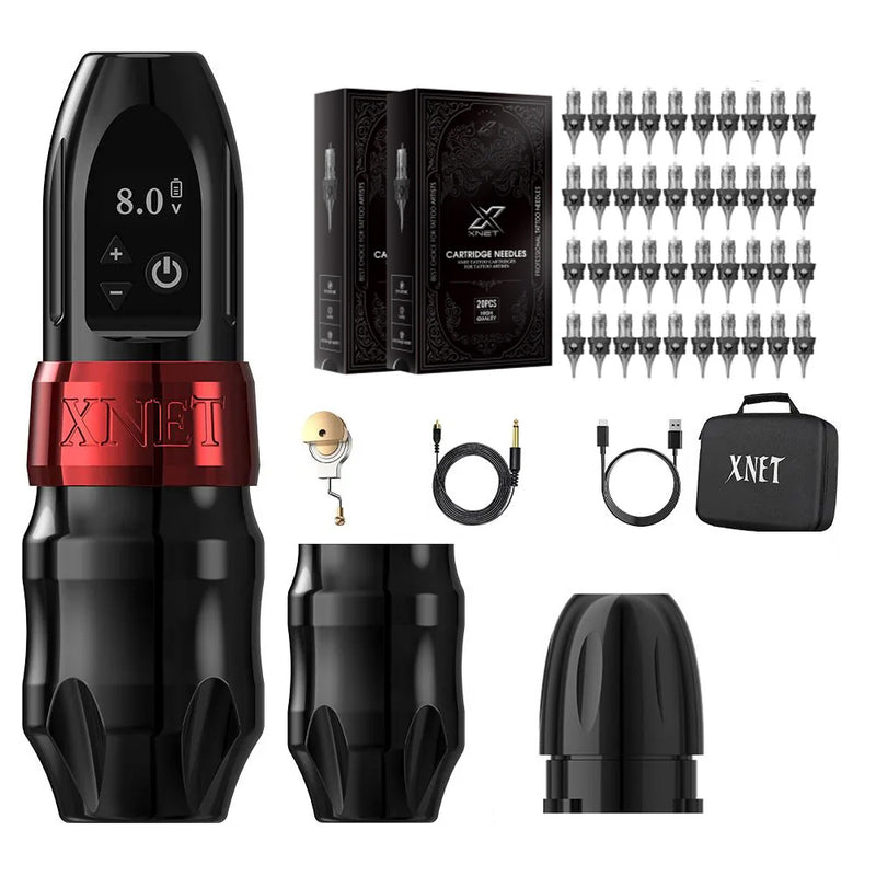 Tattoo Kit-Xnet Titan Wireless Tattoo Machine Kit 2400mAh