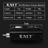 XNET G4 Wireless Tattoo Battery Power Supply RCA Interface 1950amh LCD Digital Display For Rotary Machine Fast Chargering