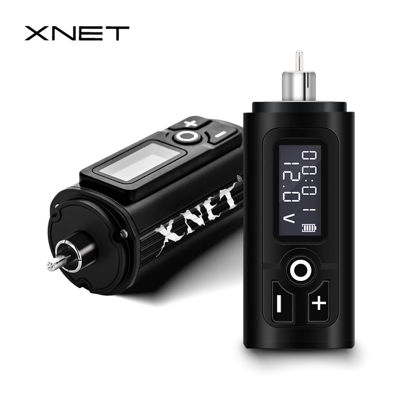 XNET G4 Wireless Tattoo Battery Power Supply RCA Interface 1950amh LCD Digital Display For Rotary Machine Fast Chargering