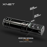 XNET-máquina giratoria para tatuajes inalámbrica profesional, pluma con Motor Sin Núcleo de CC, batería de 2400mAh para artista de tatuajes de maquillaje permanente