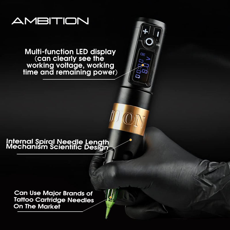 Ambition Soldier Wireless Tattoo Machine 2400mAh