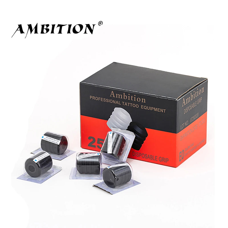 Agarre de tatuaje desechable Ambition 25 piezas