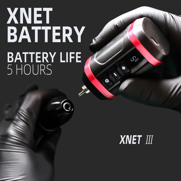 XNET G3 Wireless Tattoo Power Supply Mini Portable RCA Battery 1800mAh Lithium with LED Digital Display for Rotary Tattoo Pen