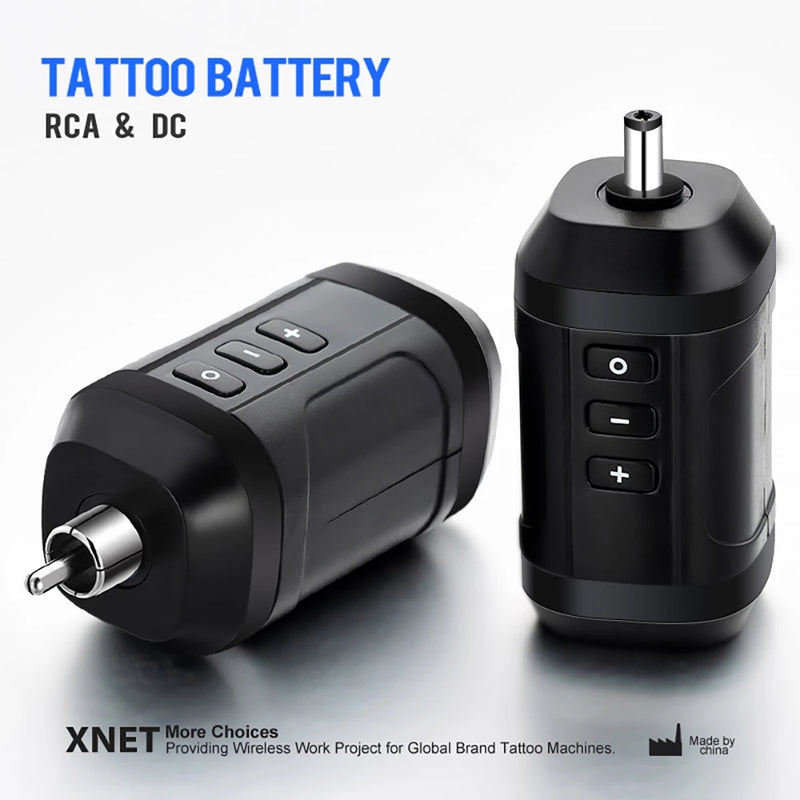 XNET G3 fuente de alimentación inalámbrica para tatuajes Mini batería RCA portátil de litio de 1800mAh con pantalla Digital LED para lápiz para tatuaje giratorio